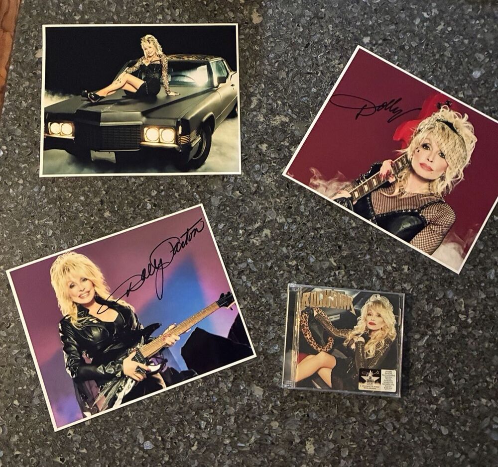 New Rockstar Dolly Parton 2023 Last Album Produced 2 CD set Rock PLUS 3 Pics